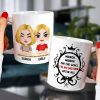 Gift For Mom, Personalized White Mug Accent Mug Wine Tumbler, Mom And Kid Mug, Mother's Day Gift