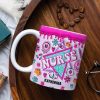 Gift For Nurse, Personalized Nurse Daily Routine Coffee Mug