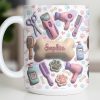Gift For Pet Grooming Essentials And Paw Prints - Personalized Custom Coffee Mug - JBS117_MG
