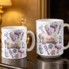 Gift For Pet Grooming Essentials And Paw Prints - Personalized Custom Coffee Mug - JBS117_MG