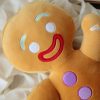Gingerbread Man Plush Toy Soft Cookie Doll for Kids and Room Decor