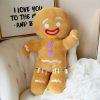 Gingerbread Man Plush Toy Soft Cookie Doll for Kids and Room Decor