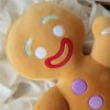 Gingerbread Man Plush Toy Soft Cookie Doll for Kids and Room Decor