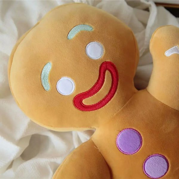 Gingerbread Man Plush Toy Soft Cookie Doll for Kids and Room Decor