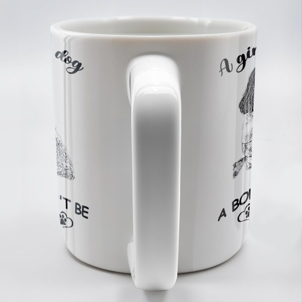 Girl And Dog Bond That Can't Be Broken - Personalized Custom Coffee Mug - DOG018_MG