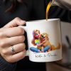 Girl and Her Dog, A Friendship That Warms The Heart - Personalized Custom Coffee Mug - PET028_MG