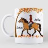 Girl Riding Horse Life Is Better With A Horse Fall Personalized AOP Mug
