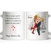 Glad I Went On A Date With A Complete Stranger, Hearts And Cityscape - Personalized Custom Coffee Mug - CPL1362_MG