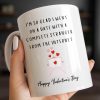 Glad I Went On A Date With A Complete Stranger, Hearts And Cityscape - Personalized Custom Coffee Mug - CPL1362_MG