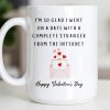 Glad I Went On A Date With A Complete Stranger, Hearts And Cityscape - Personalized Custom Coffee Mug - CPL1362_MG