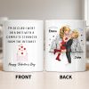 Glad I Went On A Date With A Complete Stranger, Hearts And Cityscape - Personalized Custom Coffee Mug - CPL1362_MG