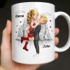 Glad I Went On A Date With A Complete Stranger, Hearts And Cityscape - Personalized Custom Coffee Mug - CPL1362_MG