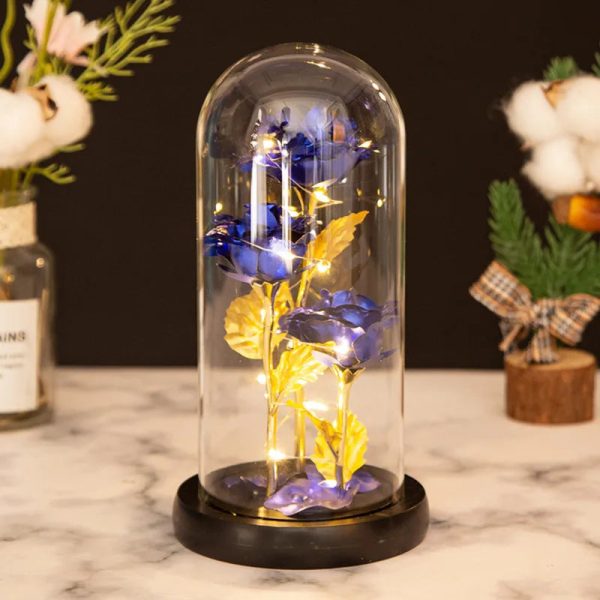Glass Dome LED Rose – Romantic Gift for Women