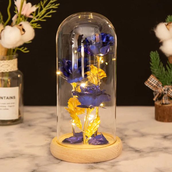 Glass Dome LED Rose – Romantic Gift for Women