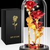 Glass Dome LED Rose – Romantic Gift for Women