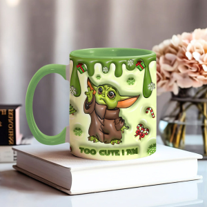 Glaxy Star The Child Too Cute I Am - Personalized The Force Accent Mug NL122