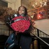 Glitter Artificial Red Rose Bouquet Eternal Silk Roses for Valentine’s Day and Birthday Gifts