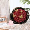 Glitter Artificial Rose Bouquet 24PCS for Wedding Decor