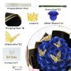 Glitter Artificial Rose Bouquet for Gifts and Decoration