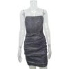 Glitter Strapless Corset Mini Dresses
