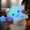 Glowing Colorful Stars Pillow