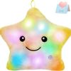 Glowing Colorful Stars Pillow