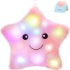 Glowing Colorful Stars Pillow