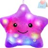 Glowing Colorful Stars Pillow