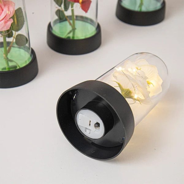 Glowing Galaxy Eternal Double Rose with LED Lights Romantic Gift for Valentine’s Day and Wedding