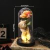 Glowing Galaxy Eternal Double Rose with LED Lights Romantic Gift for Valentine’s Day and Wedding