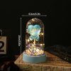 Glowing Galaxy Eternal Double Rose with LED Lights Romantic Gift for Valentine’s Day and Wedding