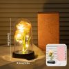 Glowing Galaxy Eternal Double Rose with LED Lights Romantic Gift for Valentine’s Day and Wedding
