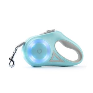 Glowing Retractable Dog Leash And Flashlight