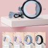 Glowing Ring Retractable Dog Leash And Flashlight