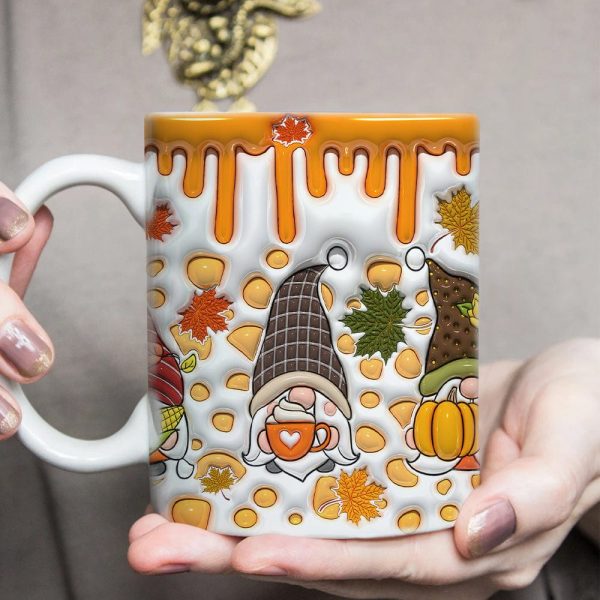 Gnome Fall Halloween Gift Thanksgiving Gift Mug HO82 891342