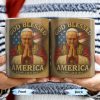 God Blessed America, Mug Featuring Pope And US Flag - Personalized Custom Coffee Mug - FTH090_MG