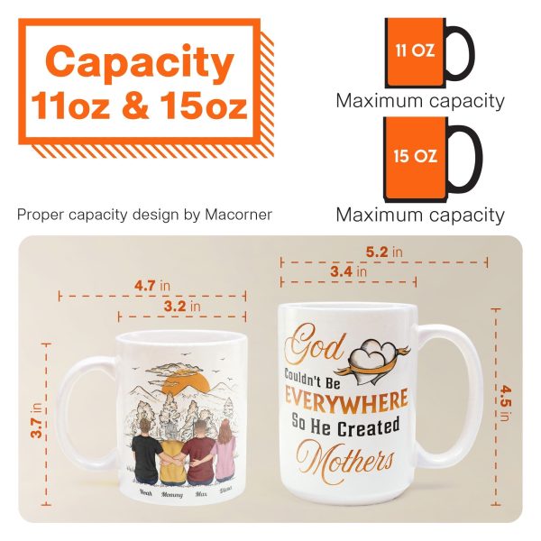 God Couldn't Be Everywhere So He Created Mothers - Personalized Mug