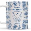 God Knew My Heart Needed You Floral Love Mug - Personalized Custom Coffee Mug - CPL413_MG