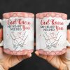 God Knew My Heart Needed You, Hand Holding Design - Personalized Custom Coffee Mug - CPL1305_MG