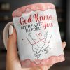 God Knew My Heart Needed You, Hand Holding Design - Personalized Custom Coffee Mug - CPL1305_MG