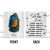 God Says I Am UNIQUE, SPECIAL, LOVELY, Angel Wing and Butterflies - Personalized Custom Coffee Mug - FTH048_MG