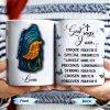 God Says I Am UNIQUE, SPECIAL, LOVELY, Angel Wing and Butterflies - Personalized Custom Coffee Mug - FTH048_MG