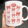 God Says I'm Loved, Unique, Strong, Protected, Bows and Religious Verses - Personalized Custom Coffee Mug - FTH034_MG