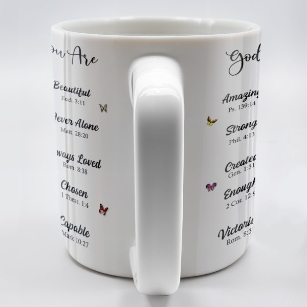God Says You Are Amazing, Beautiful, Strong Mug - Personalized Custom Coffee Mug - FTH114_MG