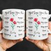 God Says You Are Amazing, Beautiful, Strong Mug - Personalized Custom Coffee Mug - FTH114_MG