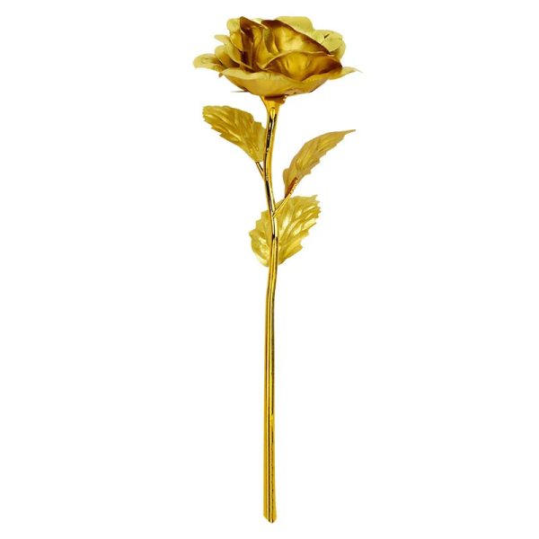 Gold Foil Eternal Rose Bouquet – Valentine’s Gift for Her