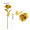 Gold Foil Eternal Rose Bouquet – Valentine’s Gift for Her