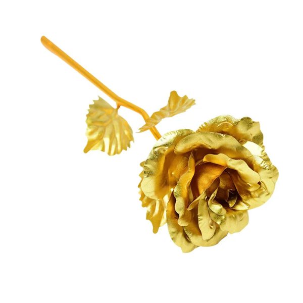 Gold Foil Eternal Rose Bouquet – Valentine’s Gift for Her