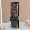 Gold Foil Rose Artificial Flower Gift for Valentine’s Day