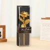 Gold Foil Rose Artificial Flower Gift for Valentine’s Day